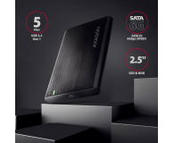 Axagon EE25-A6C, USB-C 3.2 Gen 1 - SATA 6G 2.5" RAW box, bezśrubowy - 1353410 - zdjęcie 3